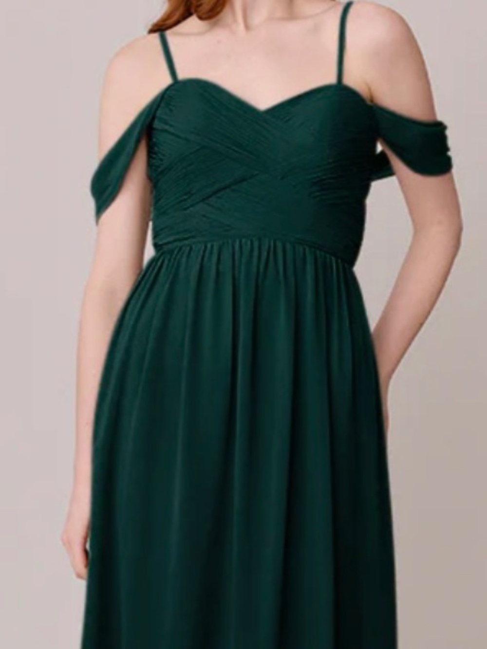 Revelry Kennedy Bridesmaid Dress Sz 26 Classic Emerald